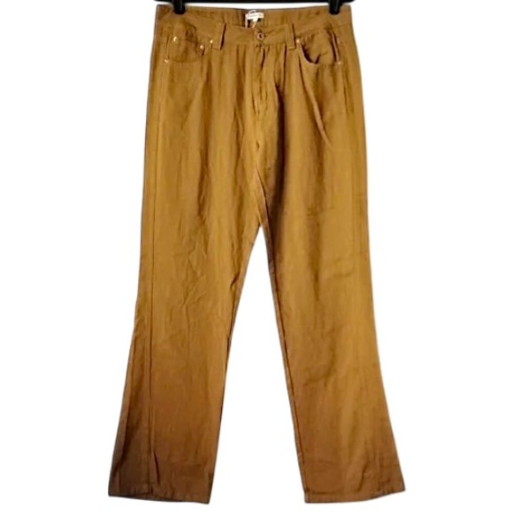 Natura Cotton Pants L Tan Goldenrod